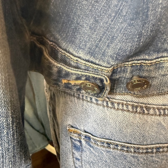 GAP Blue Denim Jacket with Silver Button - Picture 3 of 6